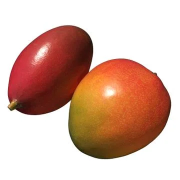 Mango 3d illustration isolated on the white background Stock Illustration