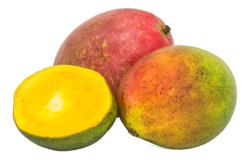 Mango 3d rendering with realistic texture Illustrazione stock