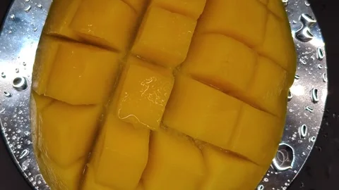 Mango appetizing large rotation Stock Footage 329645845