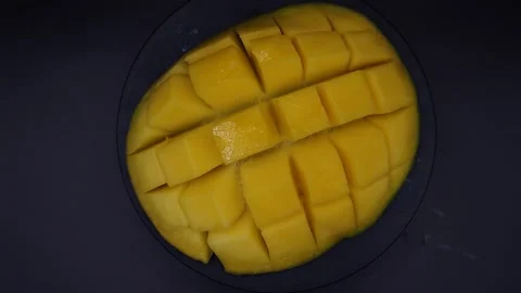 Mango appetizing view from above Stock Footage 329647667