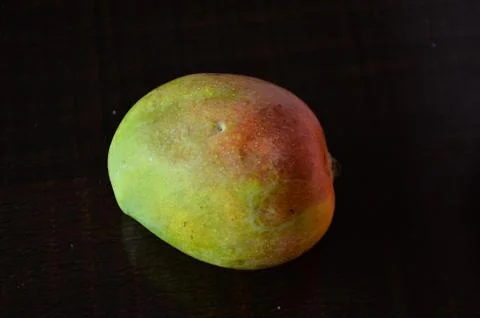 Mango Black Background View In Himachal Pradesh India Stock Photos