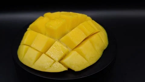 Mango on black Stock-Footage 329645862