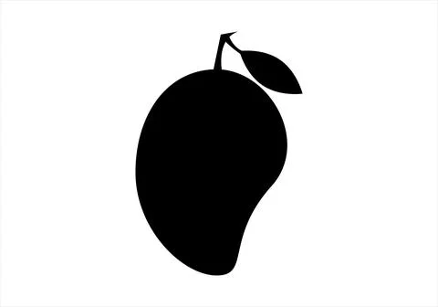 Mango black Stock Illustration