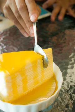 Mango cake Stock Photos