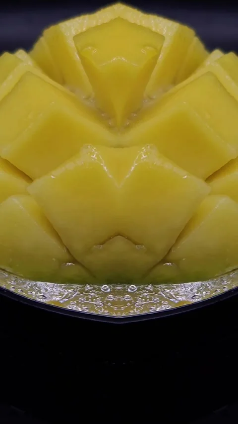Mango creative macro effect Video stock 329665984