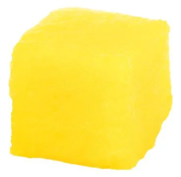 Mango cube slice isolated on the white background Stock Photos