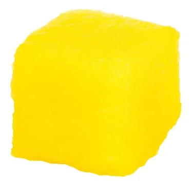 Mango cube slice isolated on the white background Stock Photos