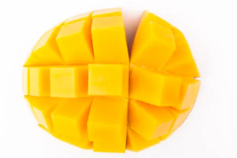 Mango cubes Stock Photos