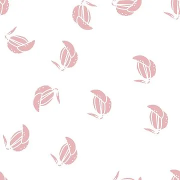 Mango cut slice leaf glyph seamless pattern Stock Illustration