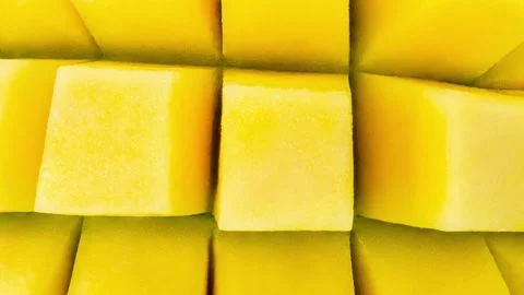 Mango diced close-up Stock Footage 166697301