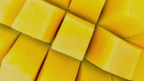 Mango, diced middle, close-up Stock-Footage 166105926