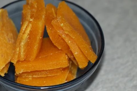 Mango dish prepared in a kitchen Stock Photos