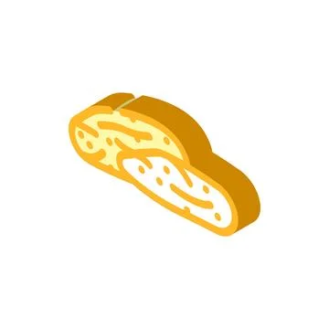 Mango dried fruit isometric icon vector illustration Stock Illustration