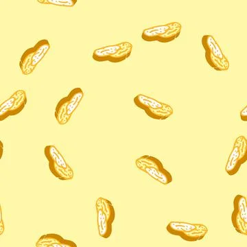 Mango dried fruit isometric icon seamless pattern Stock Illustration
