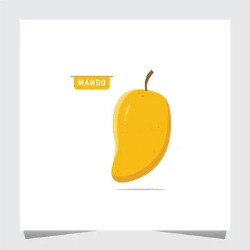 Mango Flat Logo Template. Icon Stock Illustration