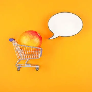 Mango fruit in creative pop art style concept Stock Photos