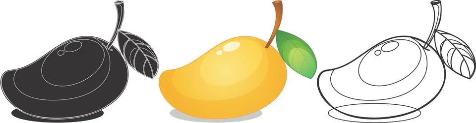 Mango fruit design illustration Vector Stock Illustration