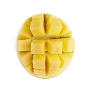 Mango fruit hadgehog isolated Stock Photos