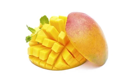 Mango fruit isolated on white background Stock Photos