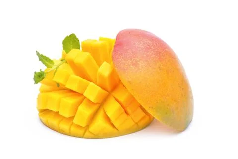 Mango fruit isolated on white background Stock Photos
