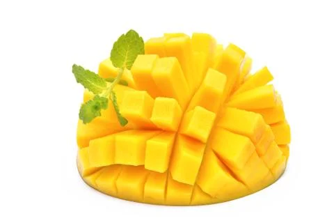 Mango fruit isolated on white background Stock Photos