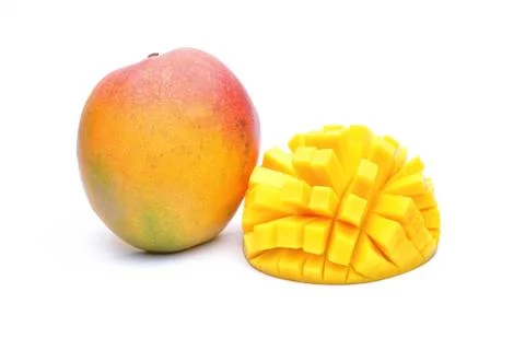 Mango fruit isolated on white background Stock Photos