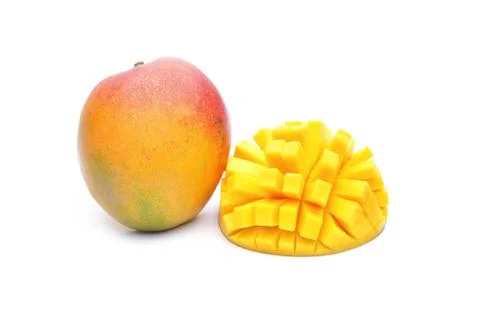 Mango fruit isolated on white background Stock Photos