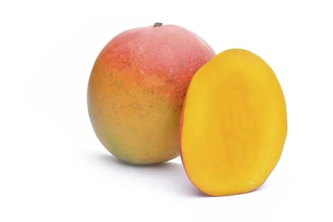 Mango fruit isolated on white background Stock Photos