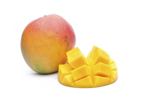 Mango fruit isolated on white background Fotos de archivo