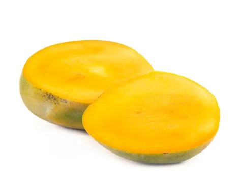 The mango fruit isolated on white background. Foto stock