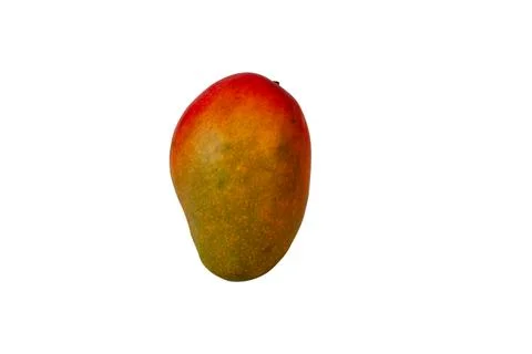 Mango fruit isolated on white background with clipping path and full depth .. Foto stock
