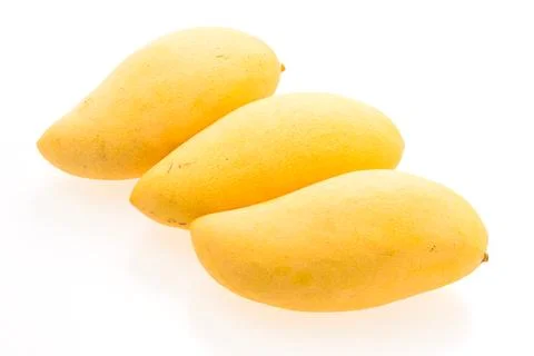 Mango fruit isolated on white background Stock Photos