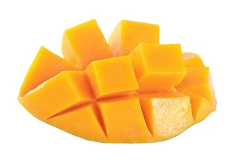 The mango fruit isolated on white Stock Photos