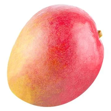 Mango fruit isolated on white Stock Photos