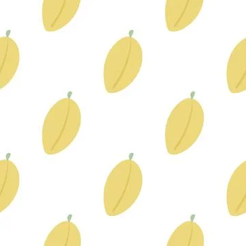 Mango fruit seamless pattern vector illustration Stock Illustration