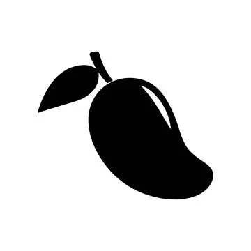 Mango fruit vector icon. Mango in flat style Stock Illustration