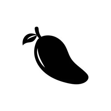 Mango fruit vector icon. Mango in flat style Stock Illustration