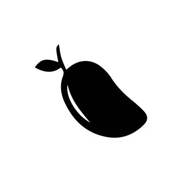 Mango fruit vector icon. Mango in flat style Stock Illustration