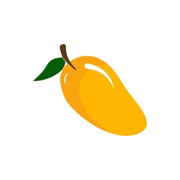 Mango fruit vector icon. Mango in flat style Stock Illustration