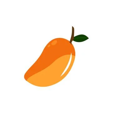 Mango fruit vector icon. Mango in flat style Stock Illustration