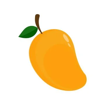 Mango fruit vector icon. Mango in flat style Stock Illustration