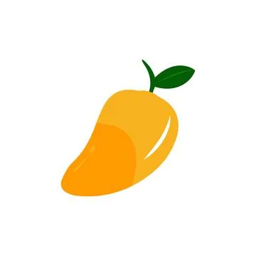 Mango fruit vector icon. Mango in flat style Stock Illustration