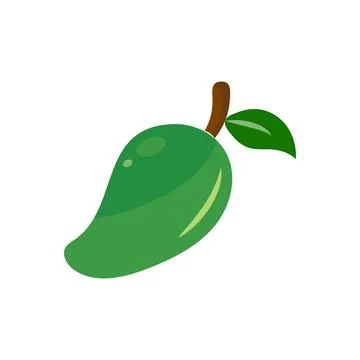 Mango fruit vector icon. Mango in flat style Stock Illustration