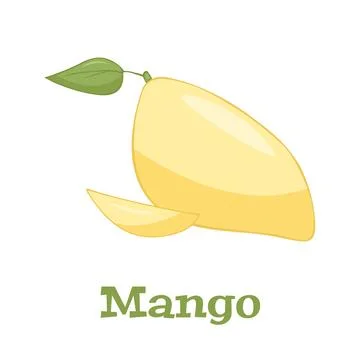 Mango fruit vector illustration isolated on a white backround Stock Illustration