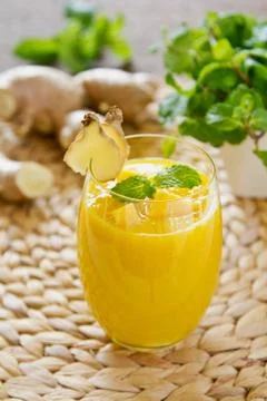 Mango with Ginger smoothie Foto stock