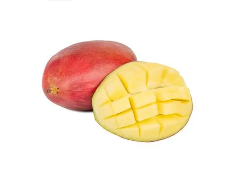 Mango with half Stock Photos
