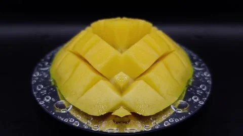 Mango has an interesting mirror projection effect. Stock Footage 329665970