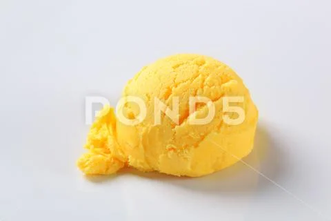 Mango ice cream Stock Photos