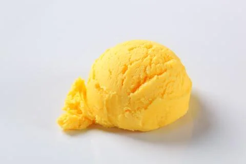 Mango ice cream Stock Photos