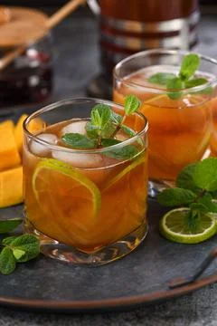 Mango Iced Tea Stock Photos